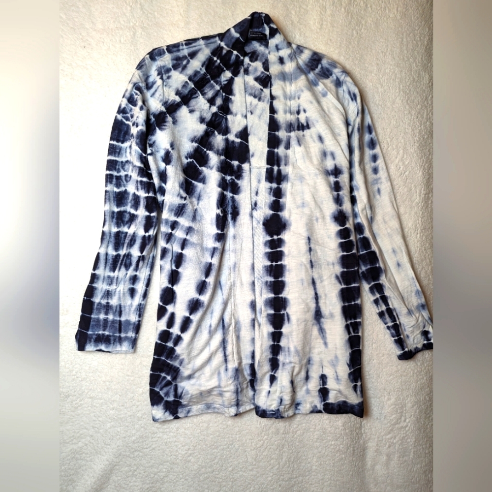 Spirit Jersey tie dye cardigan with pockets size small nwot